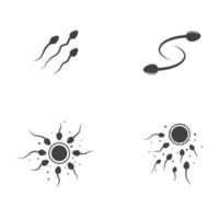 Sperm Vector icon design illustration