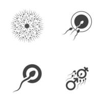 Sperm Vector icon design illustration