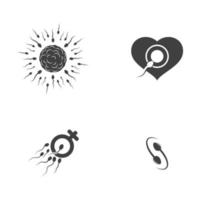 Sperm Vector icon design illustration