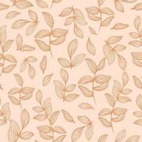 Autumn pattern with leaves vector