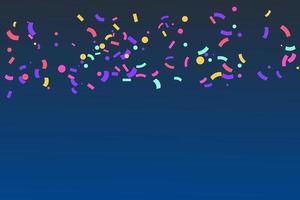 Confetti colorful party background vector.Birthday confetti background design vector