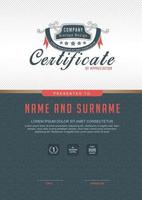 Certificate template design vector