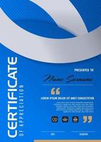 Certificate template design vector