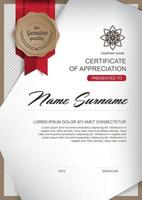 Certificate template design vector