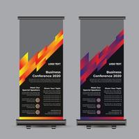 Business Conference Roll Up Banner vector