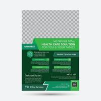 Modern Medical Healthcare Flyer Design vector