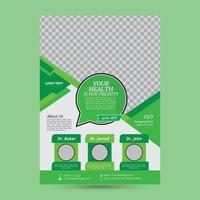 Modern Medical Healthcare Flyer Design vector