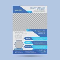 Modern Medical Healthcare Flyer Design vector