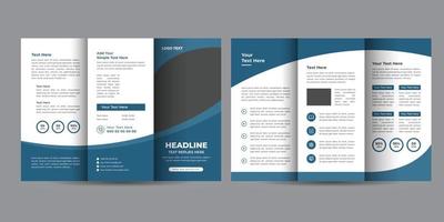 Admission Tri-Fold Brochure Design Template vector