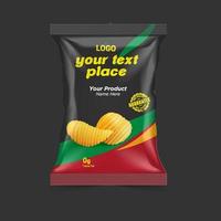 ideas de diseño de empaque de chips y frutas secas gratis para empresa de empaque vector