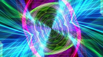Colorful hypnotic trippy wire mesh waves tunnel loop video