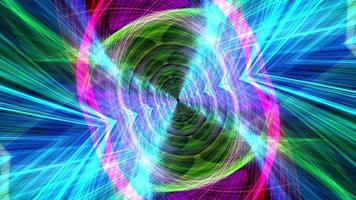 Colorful hypnotic trippy wire mesh waves tunnel loop video