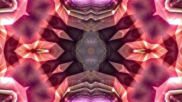 Colorful trippy visual kaleidoscope sequence mandala pattern loop video