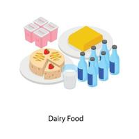 Dairy Food Products vector