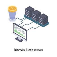 Bitcoin Dataserver  Concepts vector