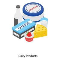 Dairy Products and Grocery vector