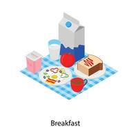 Healthy Breakfast Elements vector