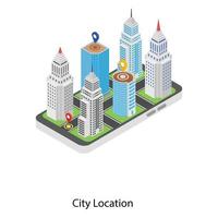 City Location Concepts vector