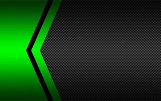 Black and green abstract vector background with carbon fibre pattern. Template for your banner and presentation. Modern vector design illustration