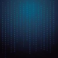 Creative vector illustration of stream of binary code