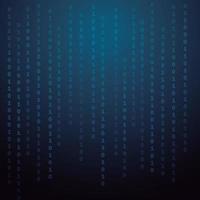 Creative vector illustration of stream of binary code