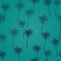 Tropical Palm Leaves Seamless Pattern Background. Vector Illustration