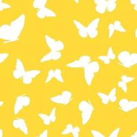 Abstract Seamless Pattern Background with Butterfly. Vector Illustration