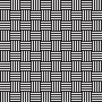Black and White Hypnotic Background Seamless Pattern. Vector Illustration