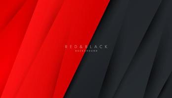 Corporate abstract concept red and black contrast background. Modern luxury futuristic technology design. Vector illustration