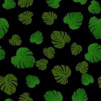 Abstract leaf monsters Seamless Pattern Background Vector Illustration