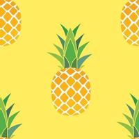 Pineapple Seamless Pattern Background. Vector Illustration. EPS10