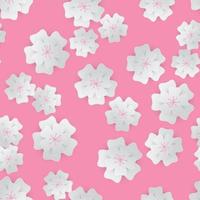 Flower Seamless Pattern Background. Vector Illustration. EPS10