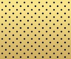Gold polka dots background vector
