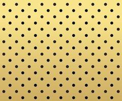 Gold polka dots background vector