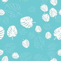 Abstract leaf monsters Seamless Pattern Background Vector Illustration