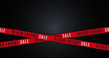 Black Friday Sale Banner Template. Vector Illustration