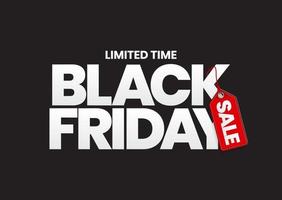 Black Friday Sale Banner Template. Vector Illustration