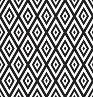 Black and White Geometric Abstract Background Seamless Pattern. Vector Illustration