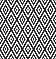 Black and White Geometric Abstract Background Seamless Pattern. Vector Illustration