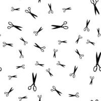 Scissors silhouette Seamless Pattern Background. Vector Illustration