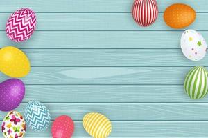Abstract Happy Easter Background Vector Illustration
