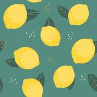 Abstract Lemon Seamless Pattern Background Vector Illustration