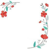 Abstract Design Flower Background Vector Illustration