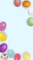 Abstract Easter Template Background Vector Illustration