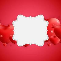 Valentine's Day Love and Feelings Background Design. Vector illustration