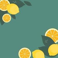 Abstract Lemon Pattern Background Vector Illustration