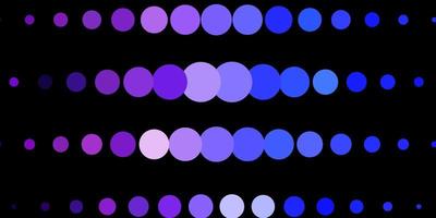 Dark Pink Blue vector template with circles