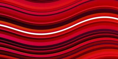Dark Pink Red vector background with curves