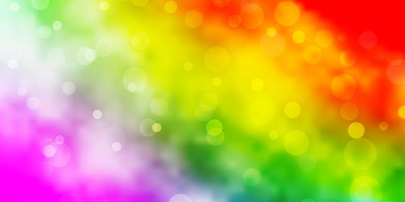 Light Multicolor vector backdrop with circles