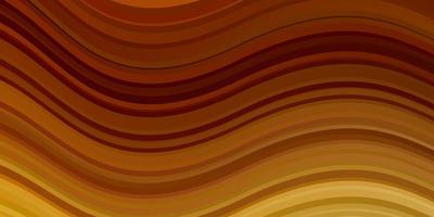 Light Orange vector template with curved lines